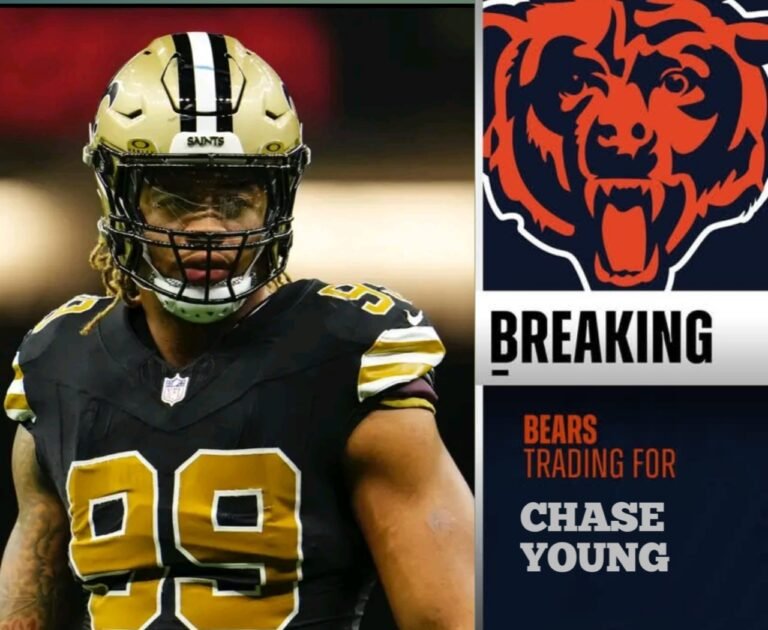 Chicago Bears Releases Offensive Tackle Braxton Jones Via IR Status To Sign A Dominant Defensive End Chase Young In An Unrestricted Free Agent Deal Worth $77 Million For Three-Years