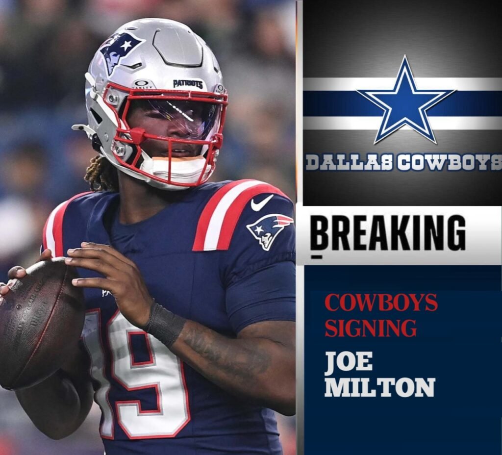 SHOCKING TRADE: Dallas Cowboys Pull-Off New England Patriots Blockbuster Third Round Pick Joe Milton To A Four-Year Deal After Defeating NY Giants Earlier Today.