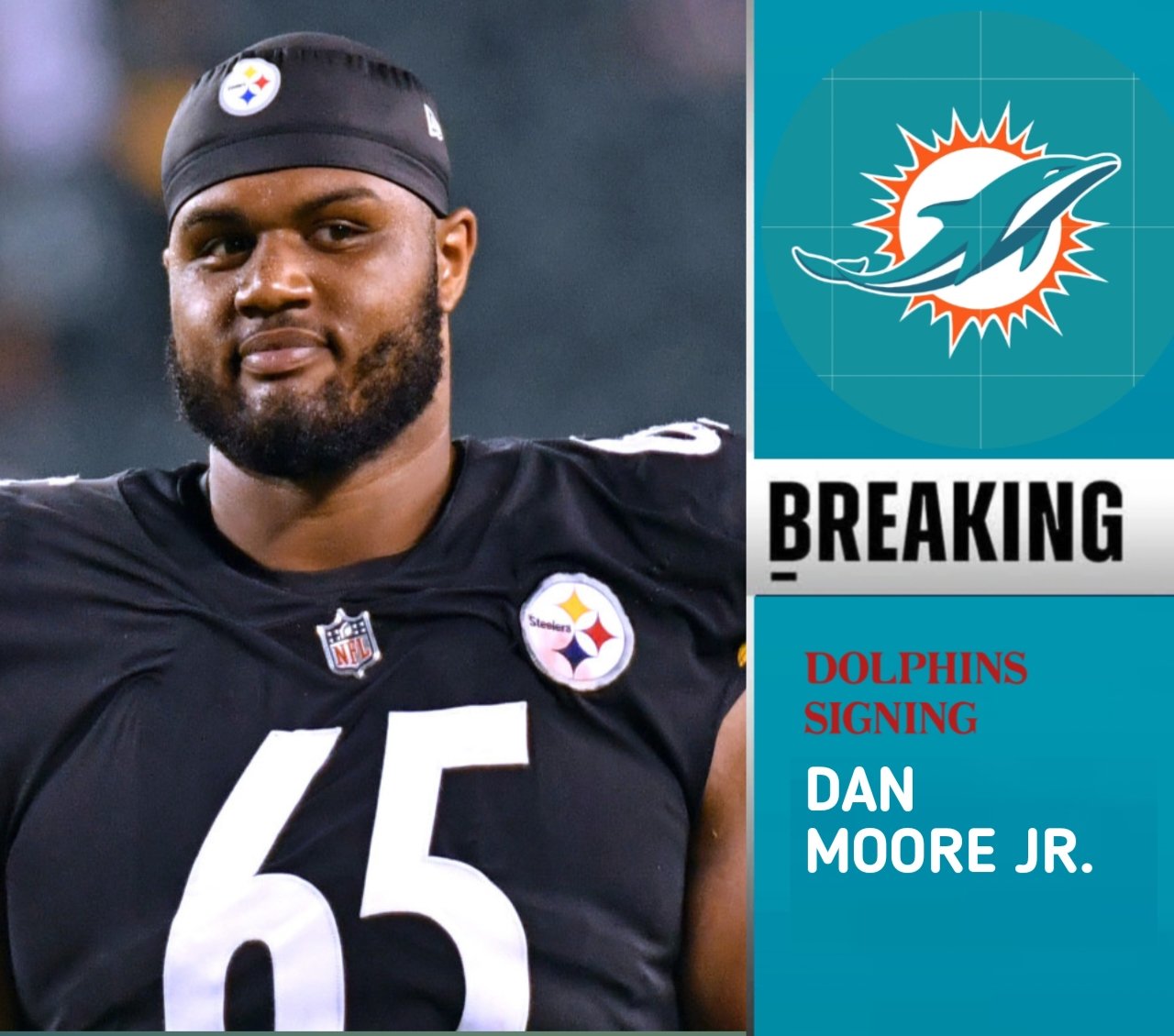 DONE DEAL: Miami Dolphins Conquer The Signing Of Pittsburgh Steelers Veteran Tackle Dan Moore Jr. In A Four-Year Blockbuster Deal For $82 Million, What’s About Their 13th Pick?!…
