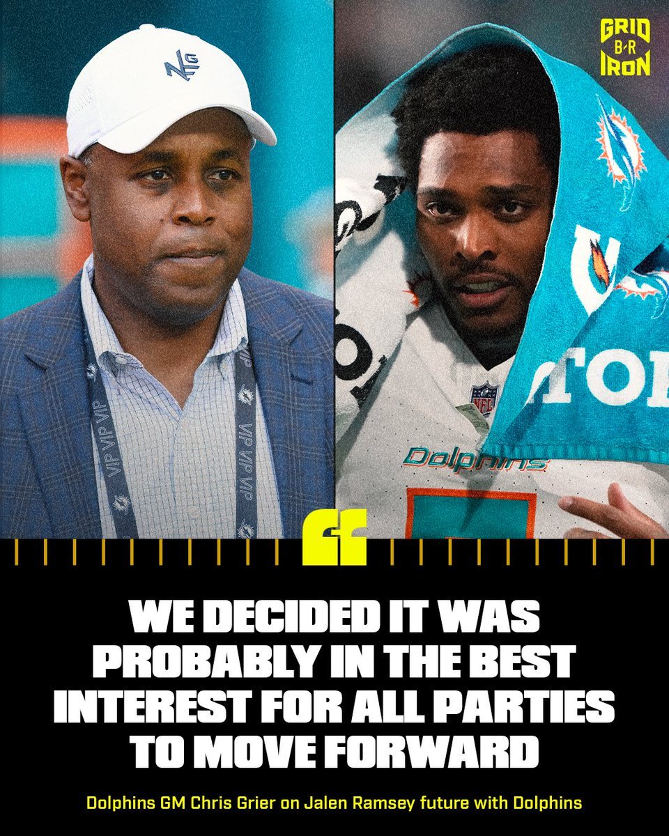 BREAKING: Miami Dolphins Sue GM Chris Grier For Trading Jalen Ramsey To Steelers Following...